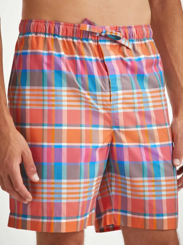 Lounge Shorts Men Derek Rose Lounge Shorts Barker 36 Cotton Multi