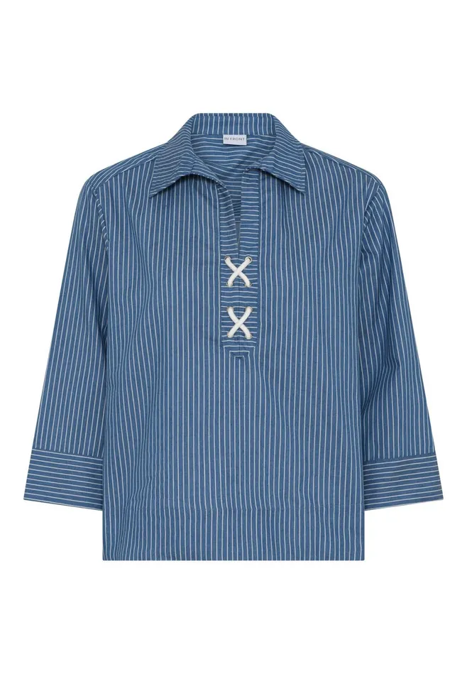 LUCA BLOUSE 16608 501 Blue 501 Women IN FRONT BLOUSES SHIRTS