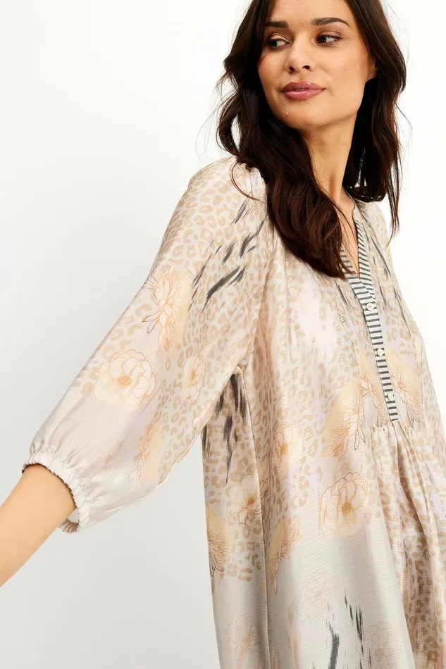 LUCCA TUNIC 15810 190 Nature 190 Women IN FRONT BLOUSES SHIRTS