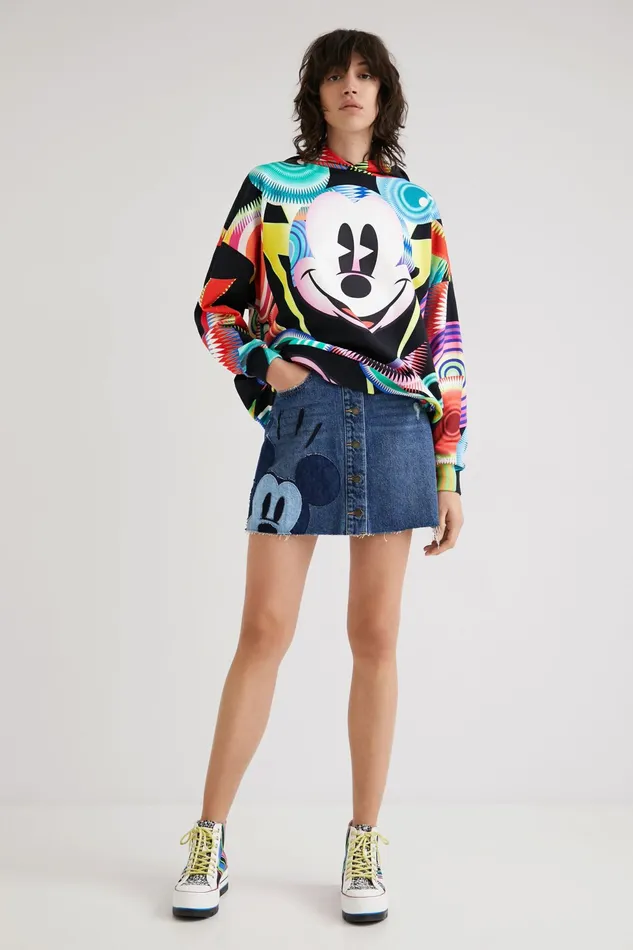 M Christian Lacroix Mickey Mouse Sweatshirt Women Desigual Sweatshirts