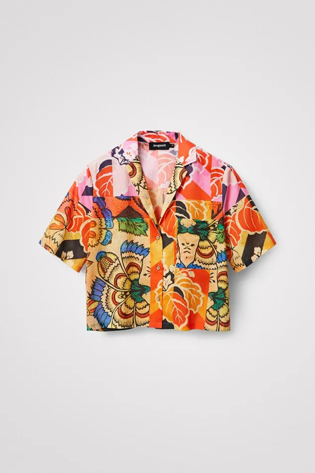 M Christian Lacroix Tropical Shirt Women Desigual Tops and Shirts