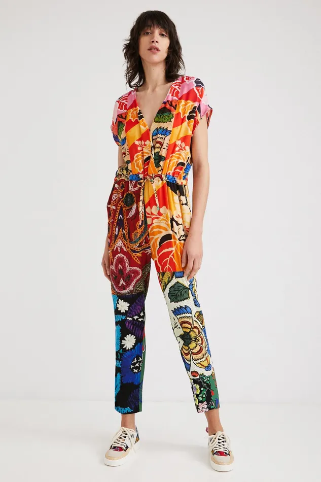 M Christian Lacroix Wrap Jumpsuit Women Desigual Pants and Leggings