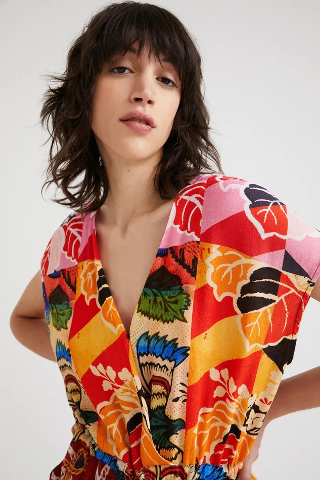 M Christian Lacroix Wrap Jumpsuit Women Desigual Pants and Leggings