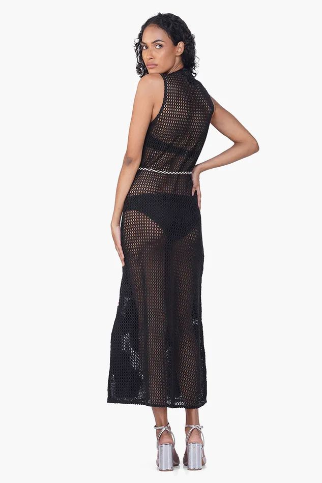 Maison Black Embroidered Maxi Dress Maison Black Embroidered Maxi Dress