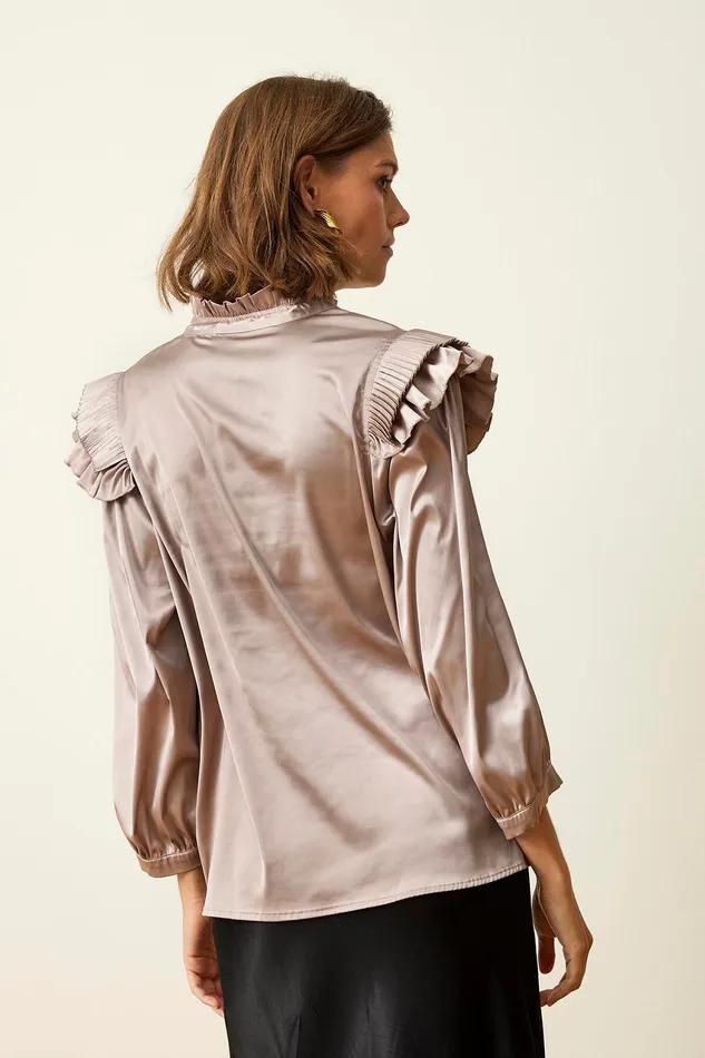 MANDY BLOUSE 15952 191 Sand 191 Women IN FRONT BLOUSES SHIRTS