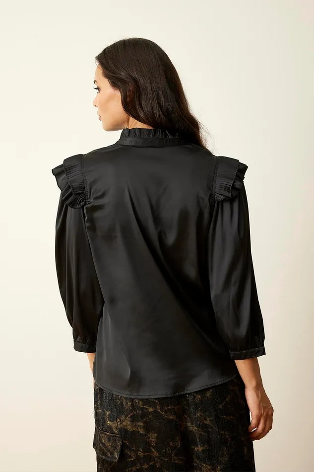 MANDY BLOUSE 15952 999 Black 999 Women IN FRONT BLOUSES SHIRTS