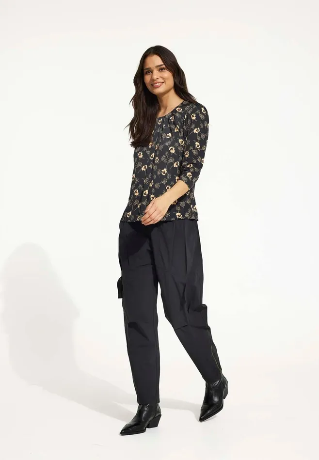 MARCIA BLOUSE 16578 999 Black 999 Women IN FRONT BLOUSES SHIRTS