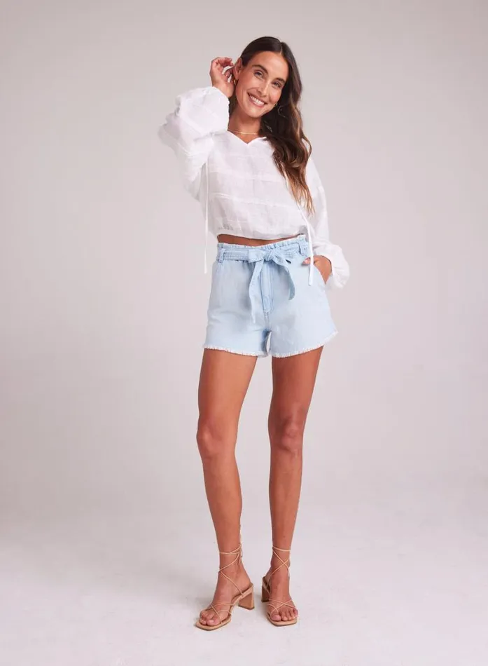 Marigold Fray Sash Short 8211 Beach Cove Wash Women Bella Dahl Shorts