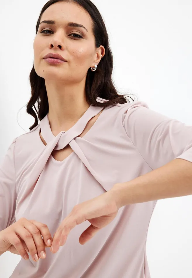 MARTHA BLOUSE 15602 210 Dusty Rose 210 Women IN FRONT BLOUSES SHIRTS