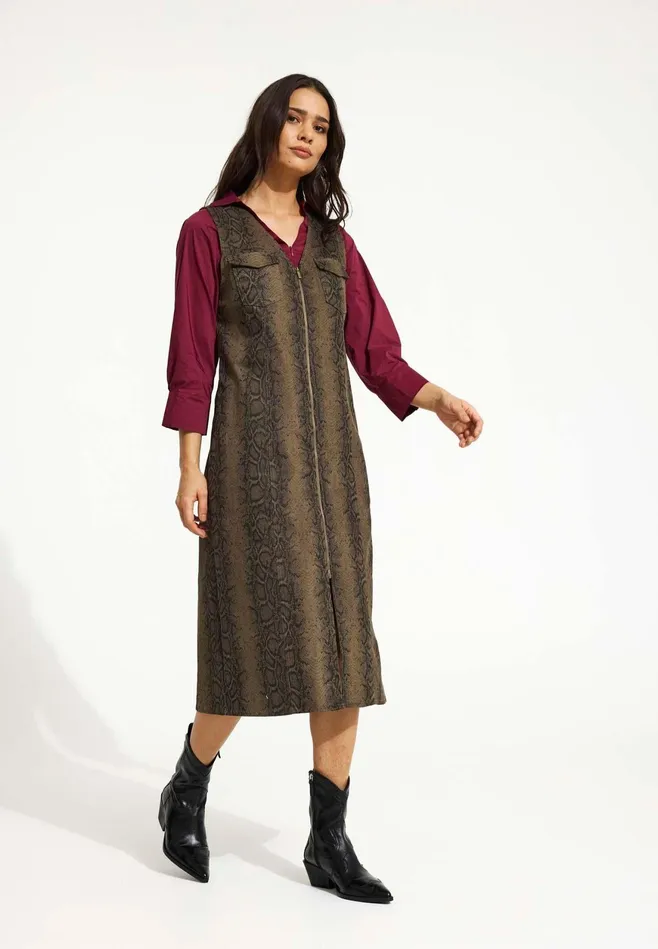 MARY JANE DRESS 16518 804 Mocca 804 Women IN FRONT DRESSES