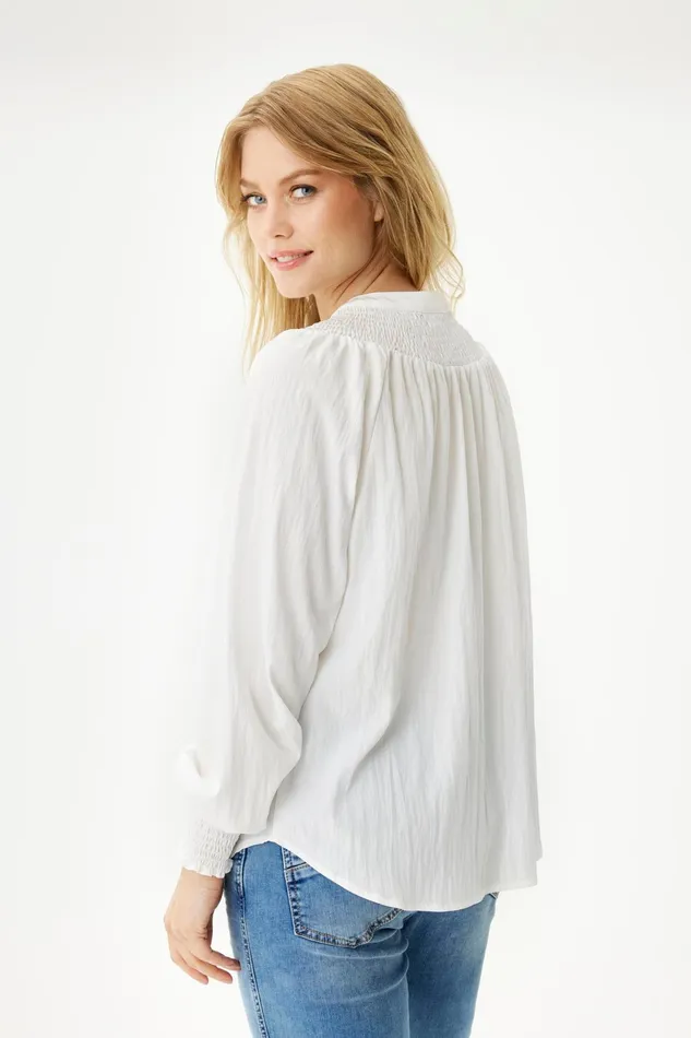 MARYLIN SHIRT 16360 020 Off White 020 Women IN FRONT BLOUSES SHIRTS