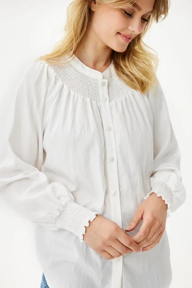 MARYLIN SHIRT 16360 020 Off White 020 Women IN FRONT BLOUSES SHIRTS