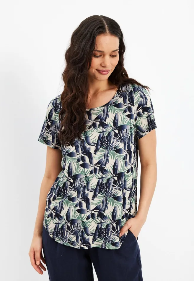 MATILDA TSHIRT 15717 591 Navy 591 Women IN FRONT TOPS TSHIRTS