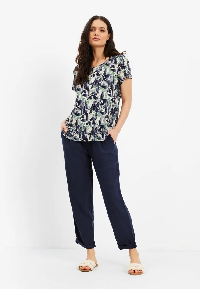 MATILDA TSHIRT 15717 591 Navy 591 Women IN FRONT TOPS TSHIRTS