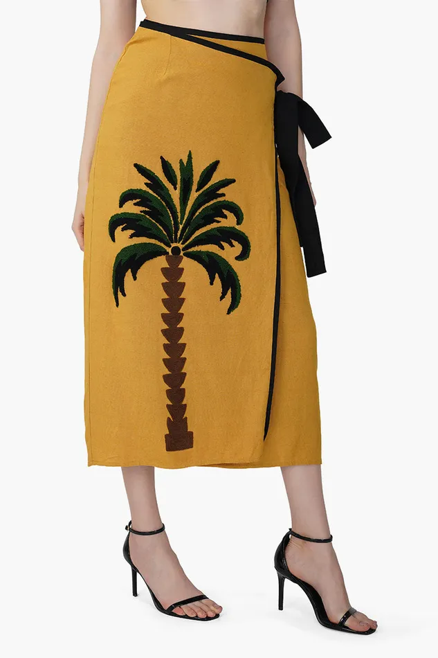 Medallion Palm Wrap Skirt Medallion Palm Wrap Skirt