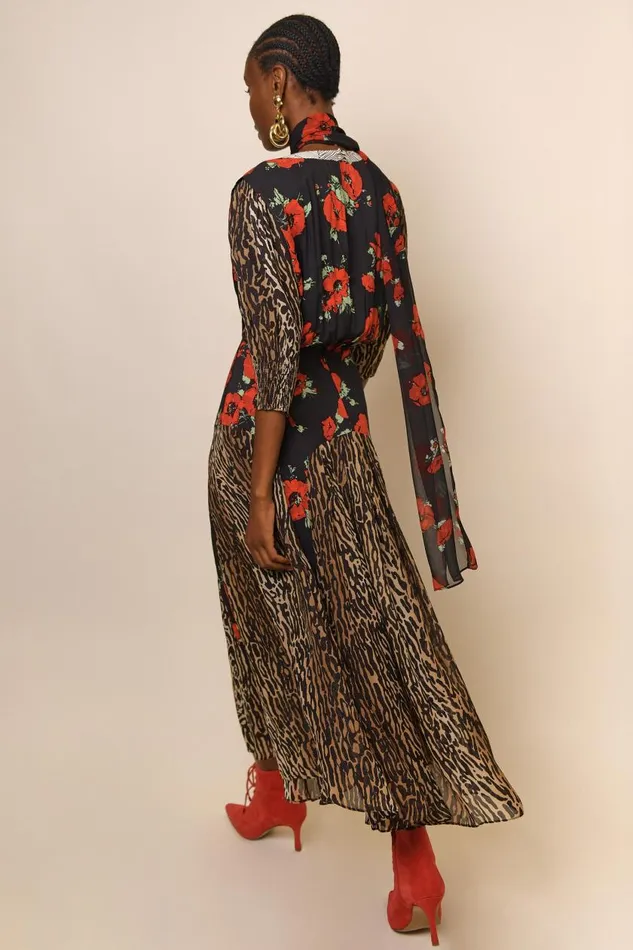 Meg Poppy Leopard Mix Women RIXO Dresses Meg Poppy Leopard Mix Women RIXO Dresses