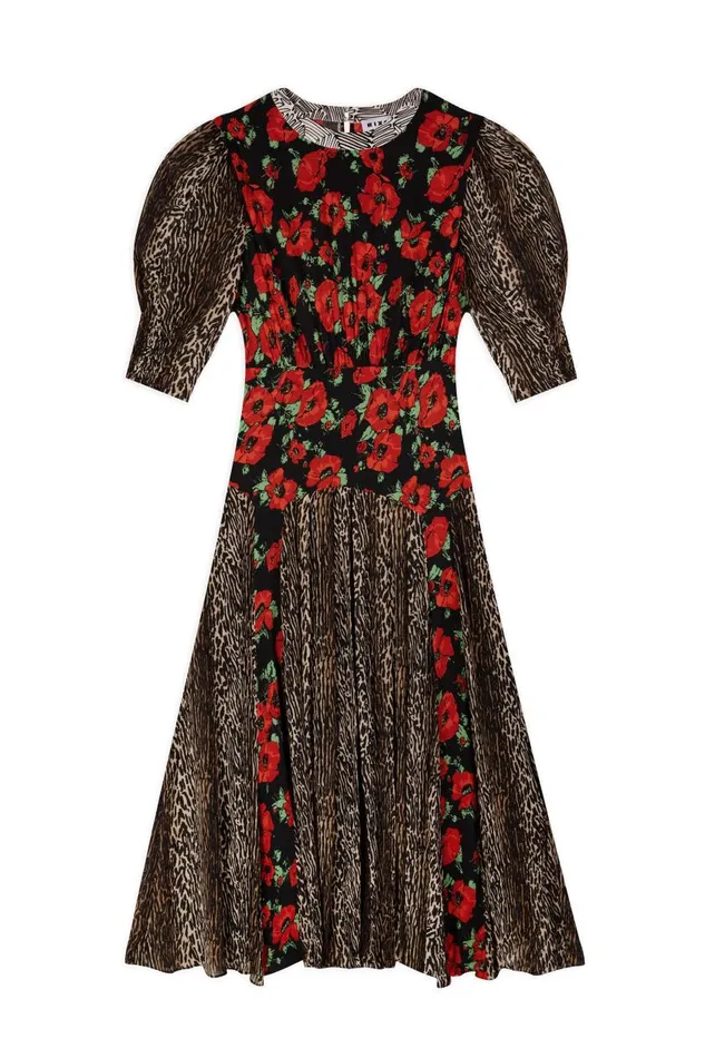 Meg Poppy Leopard Mix Women RIXO Dresses Meg Poppy Leopard Mix Women RIXO Dresses