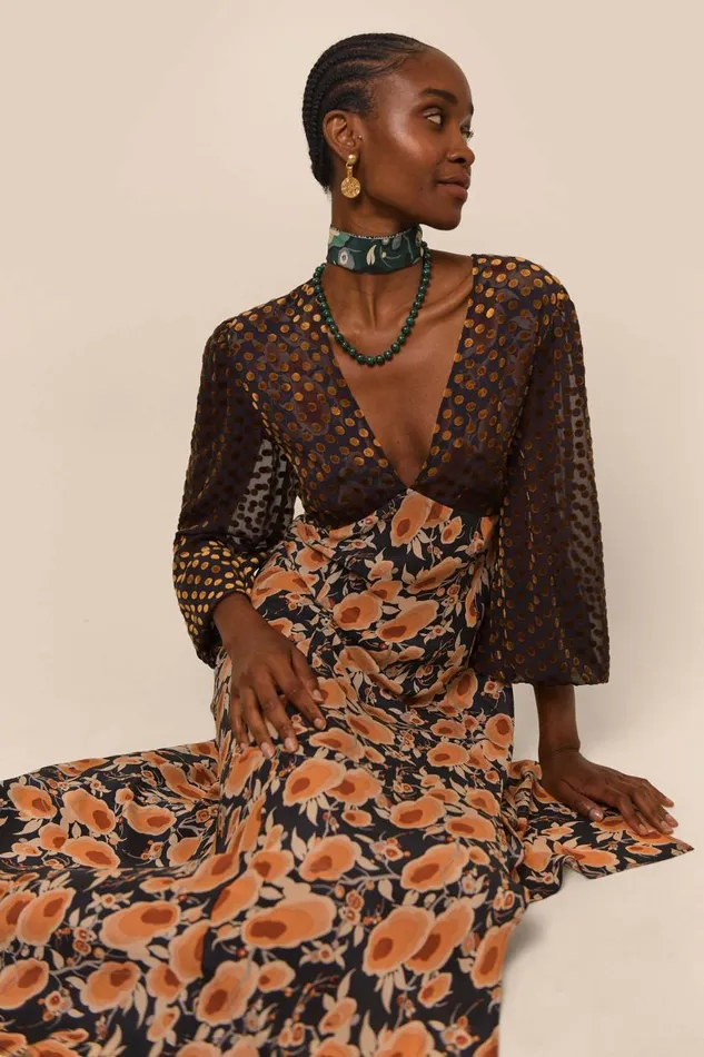Melanie Sienna Starlet Mix Women RIXO Dresses