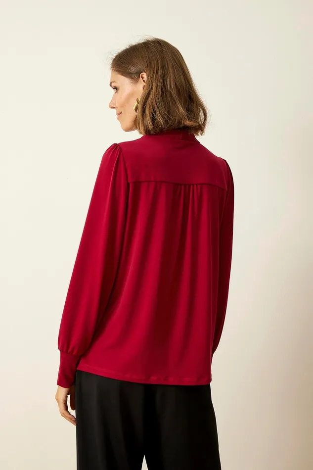 MELODY BLOUSE 15990 201 Red 201 Women IN FRONT BLOUSES SHIRTS