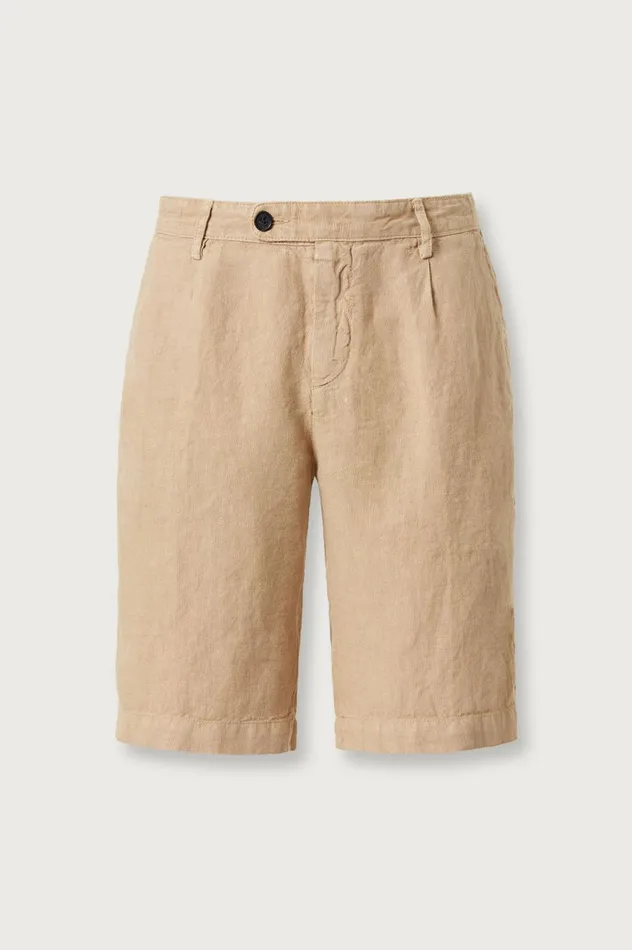 Men ALACCIA 8211 Linen Bermuda Shorts 8211 Sabbia Massimo Alba Trousers and Shorts Men ALACCIA 8211 Linen Bermuda Shorts 8211 Sabbia Massimo Alba Trousers and Shorts
