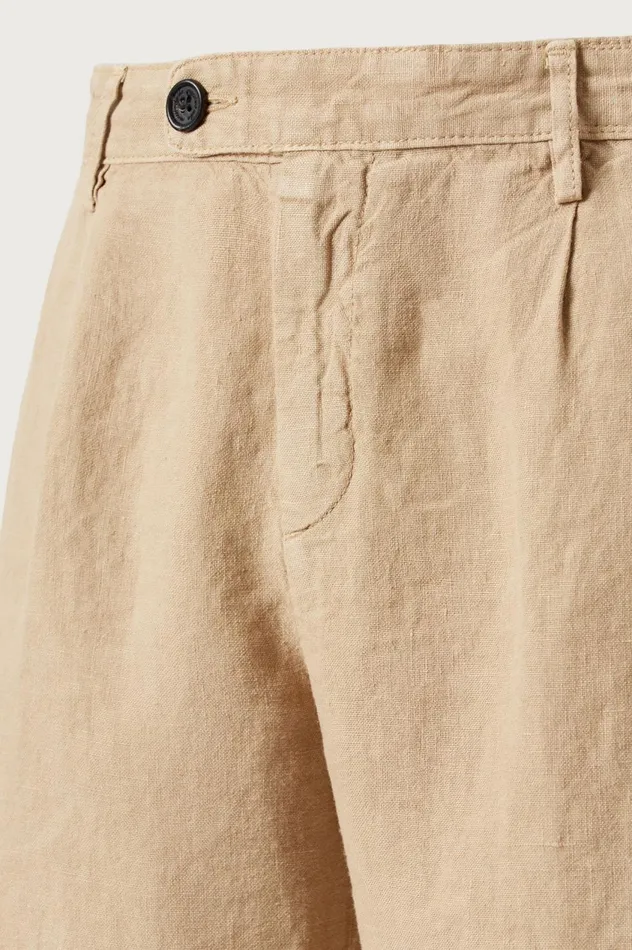 Men ALACCIA 8211 Linen Bermuda Shorts 8211 Sabbia Massimo Alba Trousers and Shorts Men ALACCIA 8211 Linen Bermuda Shorts 8211 Sabbia Massimo Alba Trousers and Shorts