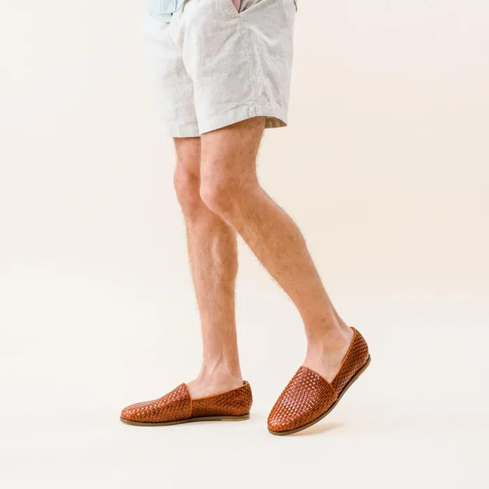 Men Alejandro Woven SlipOn 20 Woven Brandy Nisolo Sandals and Slip Ons