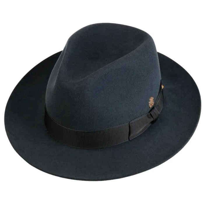 Men Alicante Velvet Wool Hat Zechbauer Dark Gray Mayser Bogart Hats Men Alicante Velvet Wool Hat Zechbauer Dark Gray Mayser Bogart Hats