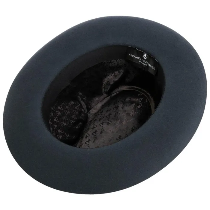 Men Alicante Velvet Wool Hat Zechbauer Dark Gray Mayser Bogart Hats Men Alicante Velvet Wool Hat Zechbauer Dark Gray Mayser Bogart Hats