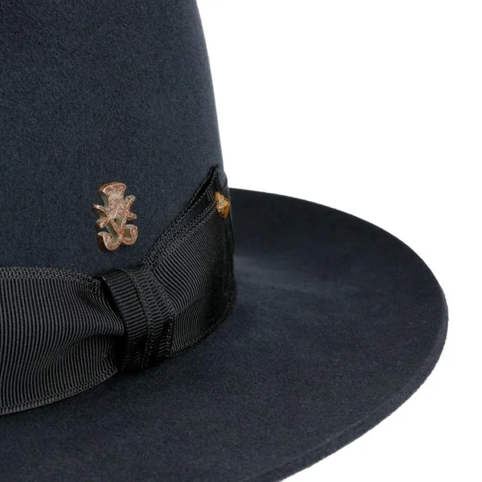 Men Alicante Velvet Wool Hat Zechbauer Dark Gray Mayser Bogart Hats Men Alicante Velvet Wool Hat Zechbauer Dark Gray Mayser Bogart Hats