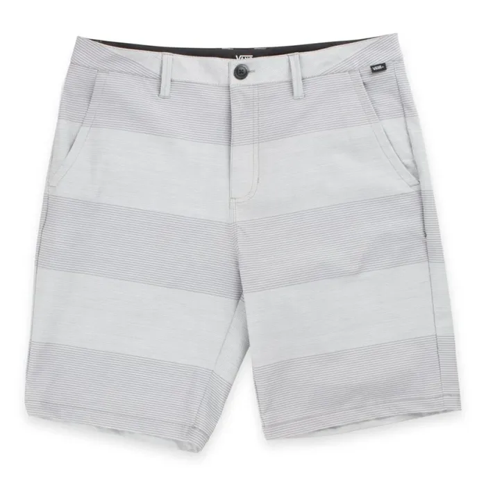 Men Authentic Stripe 208243 Decksider Frost Grey Shorts and Boardshorts Vans