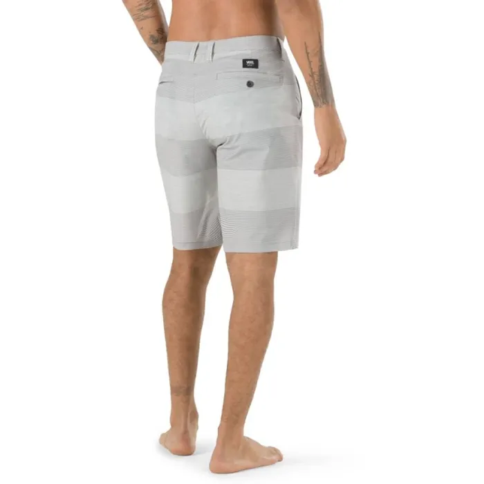 Men Authentic Stripe 208243 Decksider Frost Grey Shorts and Boardshorts Vans Men Authentic Stripe 208243 Decksider Frost Grey Shorts and Boardshorts Vans