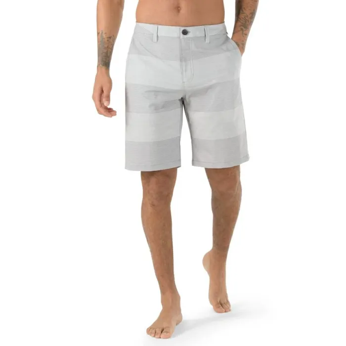 Men Authentic Stripe 208243 Decksider Frost Grey Shorts and Boardshorts Vans Men Authentic Stripe 208243 Decksider Frost Grey Shorts and Boardshorts Vans