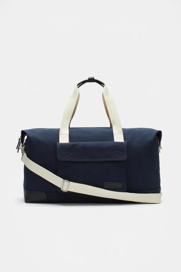 Men Bags Seed Heritage Canvas Weekender Bag Midnight Blue