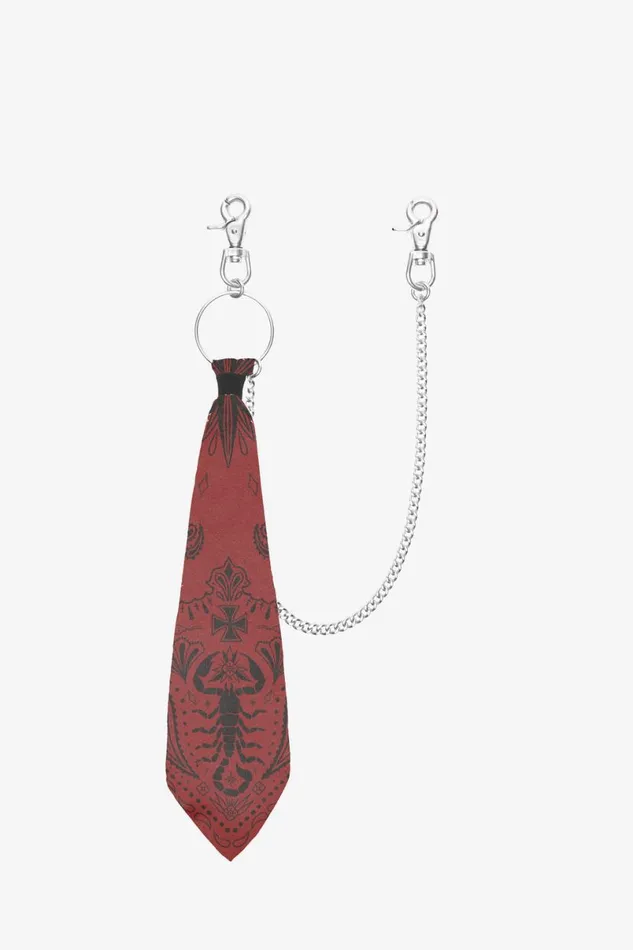 Men Bandana Chain Red and Black OTHER KEYRINGS and WALLET CHAINS