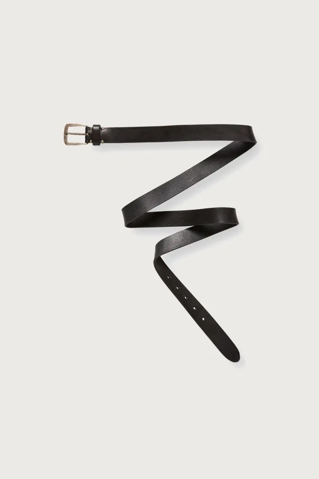 Men BUDAPEST 8211 Leather Belt 8211 Nero Massimo Alba Belts