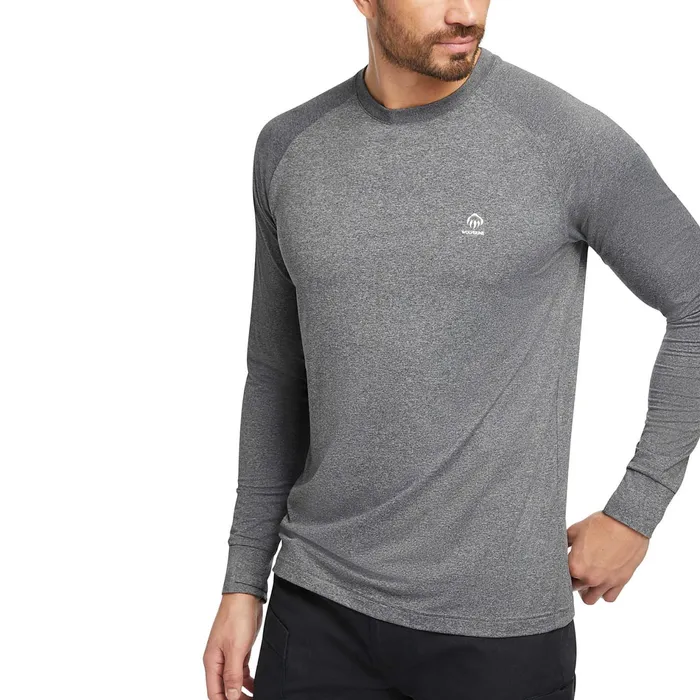 Men Cascade Performance Crew Black Heather Wolverine TShirts
