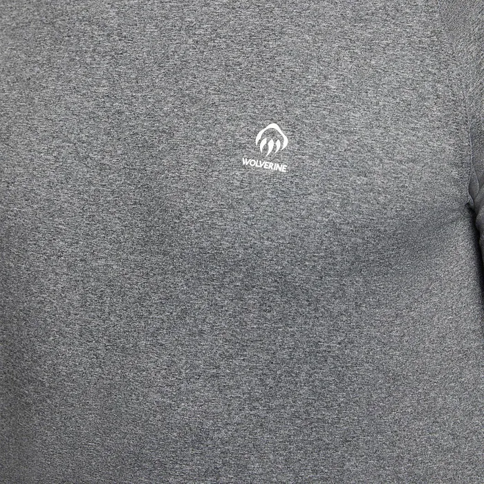 Men Cascade Performance Crew Black Heather Wolverine TShirts
