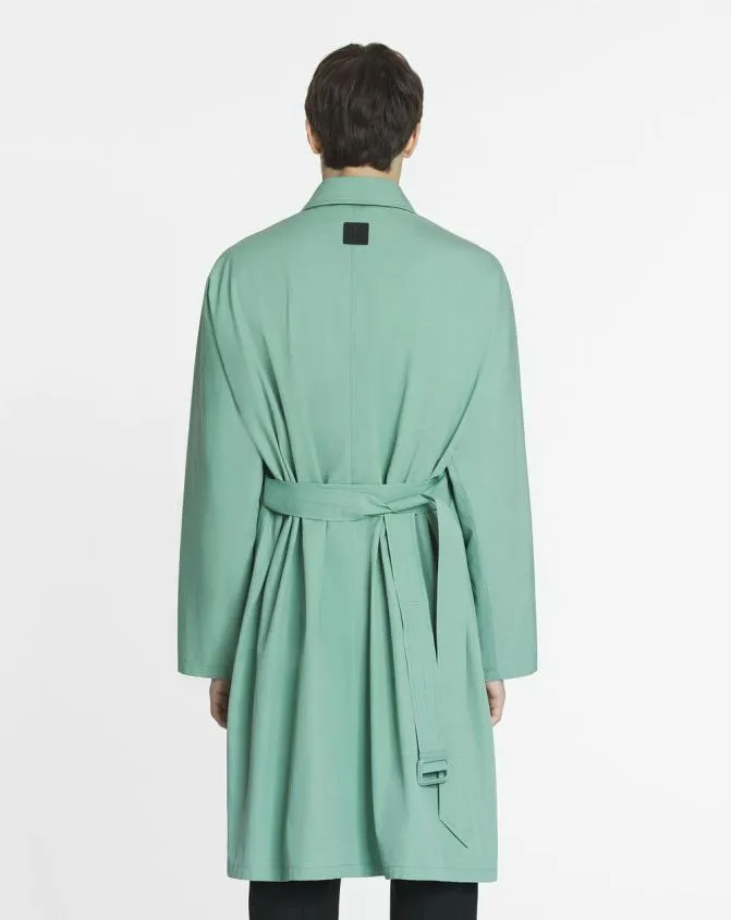 Men Coats and Jackets Lanvin Cotton Coat Vert De Gris Men Coats and Jackets Lanvin Cotton Coat Vert De Gris