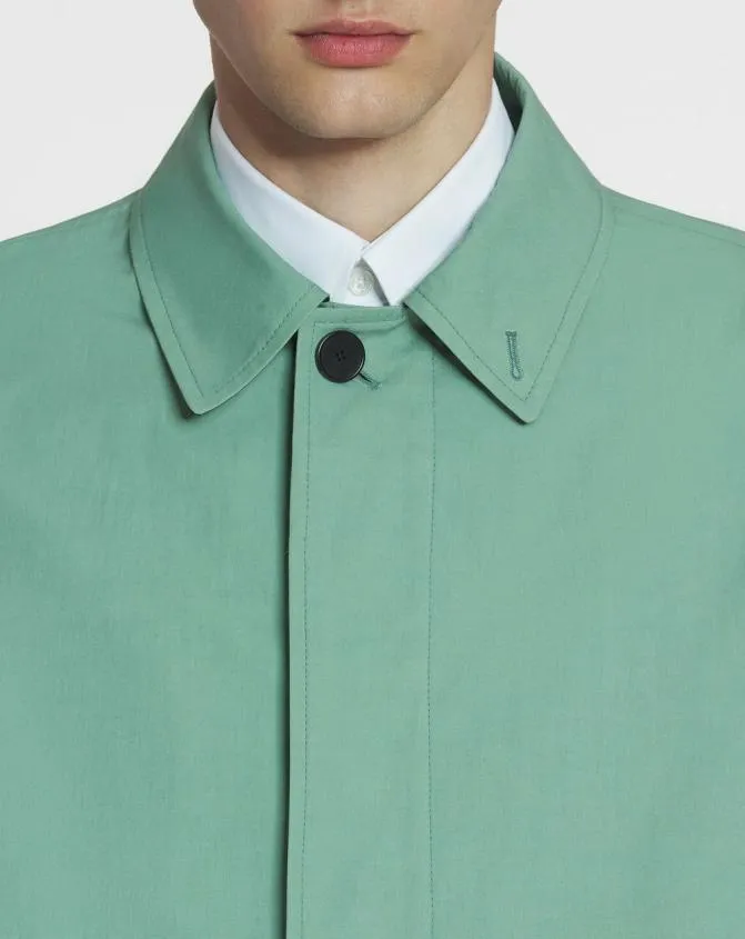 Men Coats and Jackets Lanvin Cotton Coat Vert De Gris Men Coats and Jackets Lanvin Cotton Coat Vert De Gris