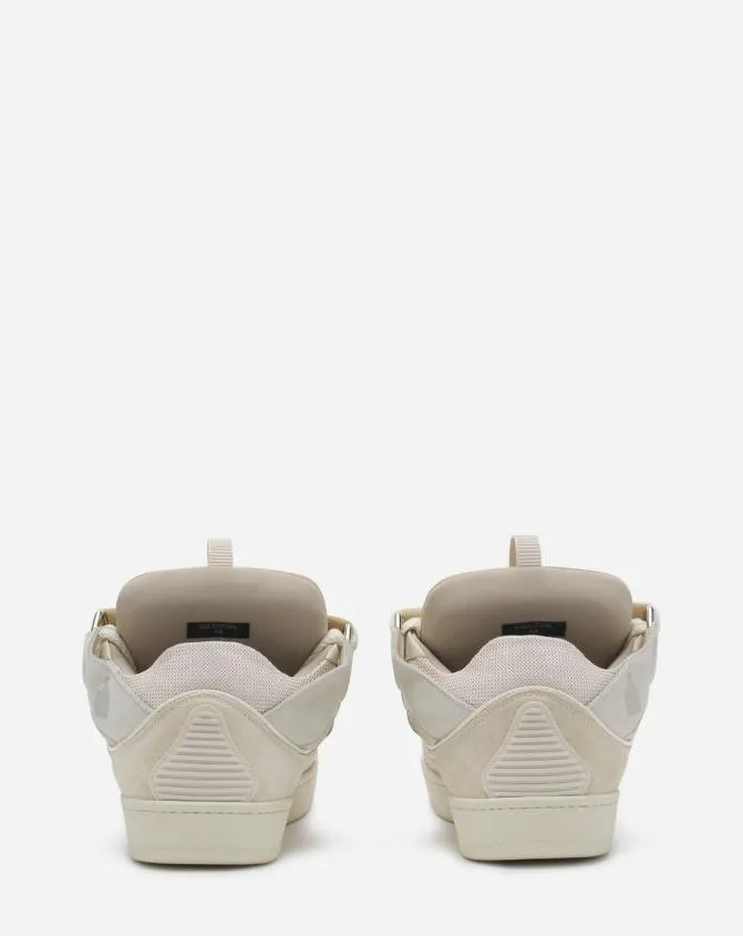 Men Curb Lanvin Leather Curb Sneakers Peach Men Curb Lanvin Leather Curb Sneakers Peach