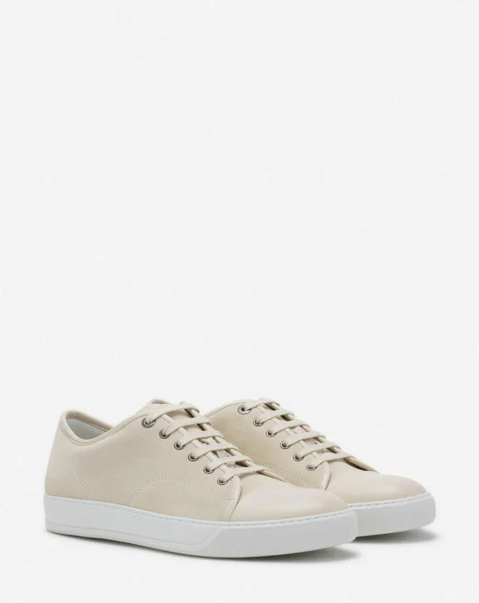 Men DBB1 Lanvin Dbb1 Leather And Suede Sneakers Vanilla Men DBB1 Lanvin Dbb1 Leather And Suede Sneakers Vanilla