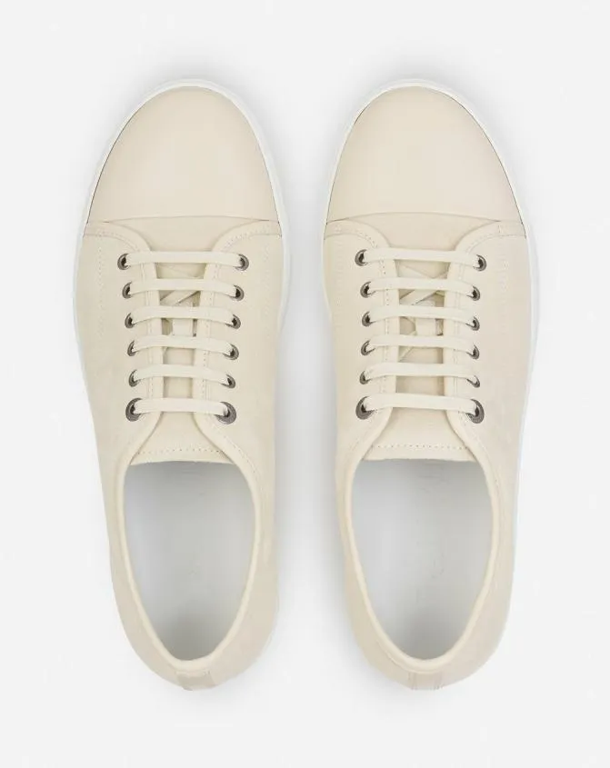 Men DBB1 Lanvin Dbb1 Leather And Suede Sneakers Vanilla Men DBB1 Lanvin Dbb1 Leather And Suede Sneakers Vanilla