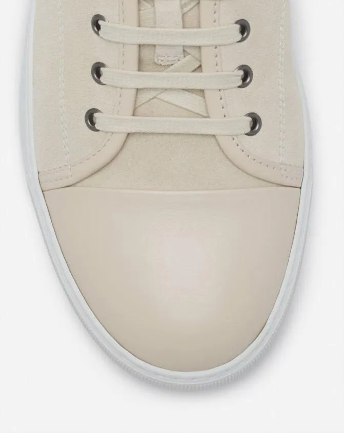 Men DBB1 Lanvin Dbb1 Leather And Suede Sneakers Vanilla Men DBB1 Lanvin Dbb1 Leather And Suede Sneakers Vanilla