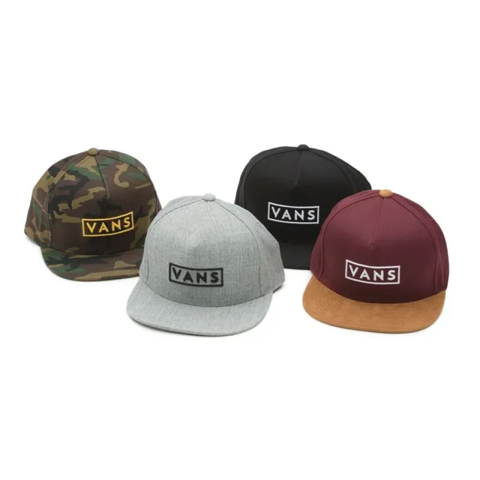 Men Easy Box Snapback Hat Heather Grey Hats and Beanies Vans Men Easy Box Snapback Hat Heather Grey Hats and Beanies Vans