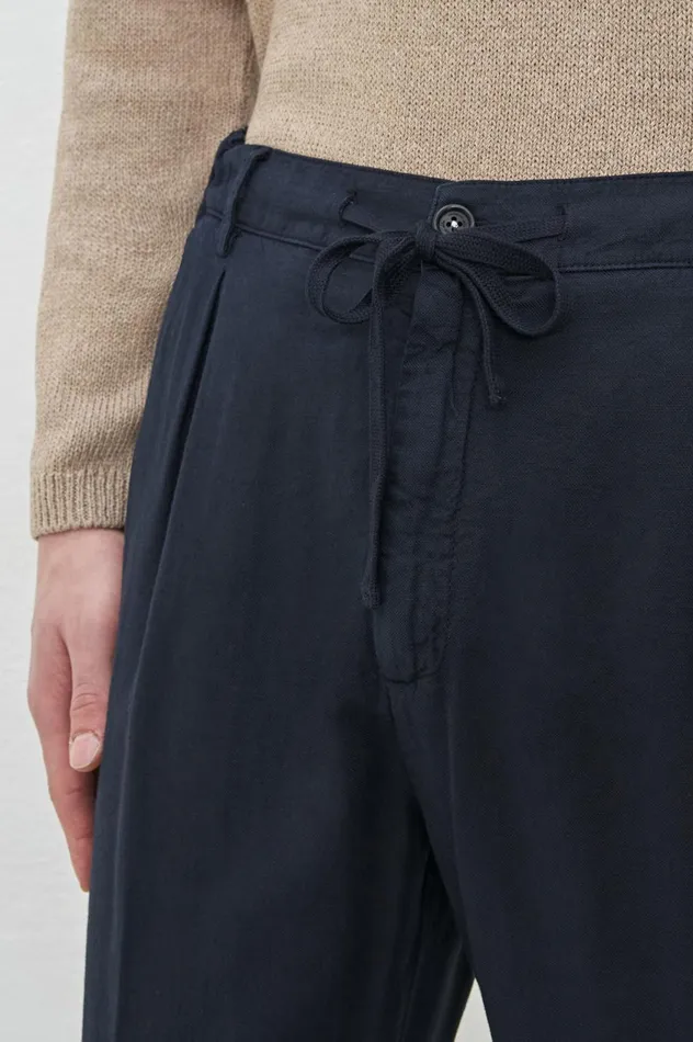 Men FELIX 8211 Cotton Trousers 8211 Blu Massimo Alba Trousers and Shorts
