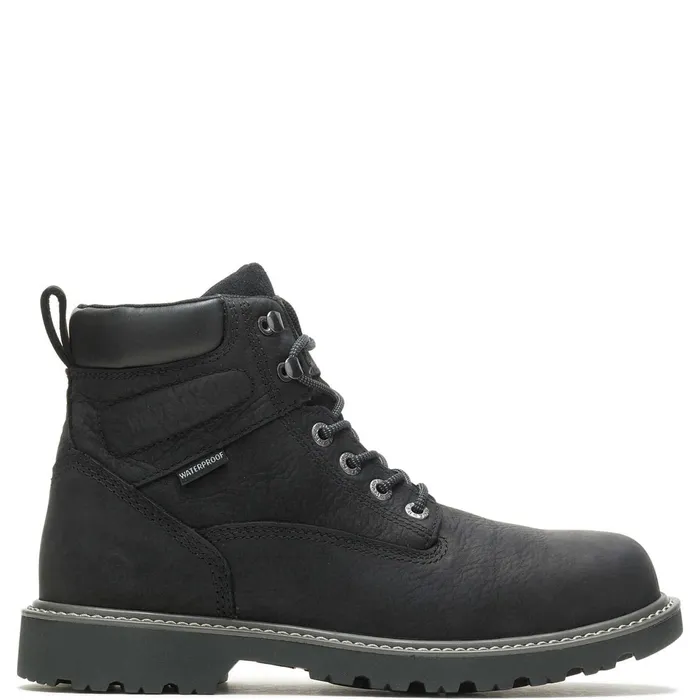 Men Floorhand Waterproof 6034Work Boot Black Wolverine Soft Toe