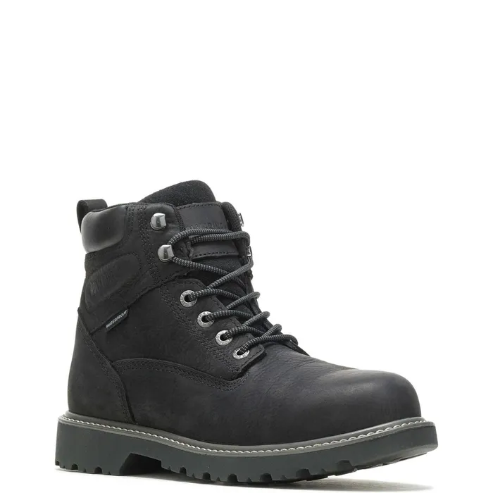 Men Floorhand Waterproof 6034Work Boot Black Wolverine Soft Toe