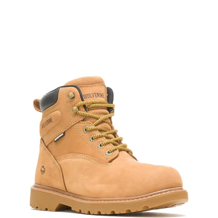 Men Floorhand Waterproof 6034Work Boot Wheat Wolverine Soft Toe