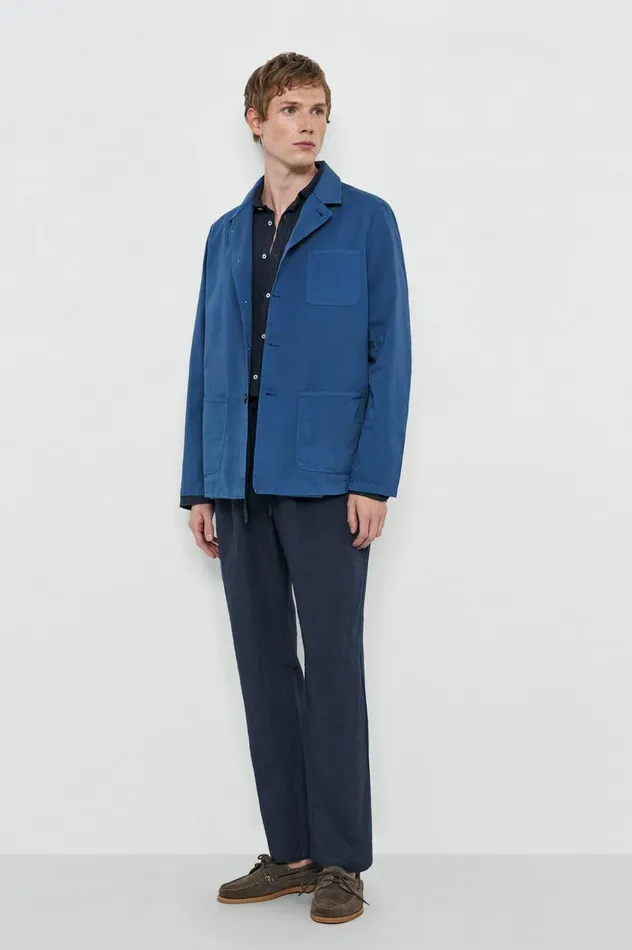 Men FLORIDA 8211 Stone Washed Cotton Gabardine Shirt Jacket 8211 Oltremare Massimo Alba Jackets and Coats Men FLORIDA 8211 Stone Washed Cotton Gabardine Shirt Jacket 8211 Oltremare Massimo Alba Jackets and Coats