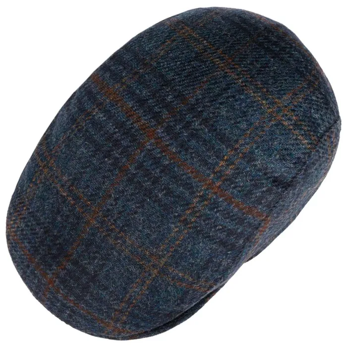 Men Frankie Soft Shetland Check Flat Cap Blue Mayser Flat Caps Men Frankie Soft Shetland Check Flat Cap Blue Mayser Flat Caps